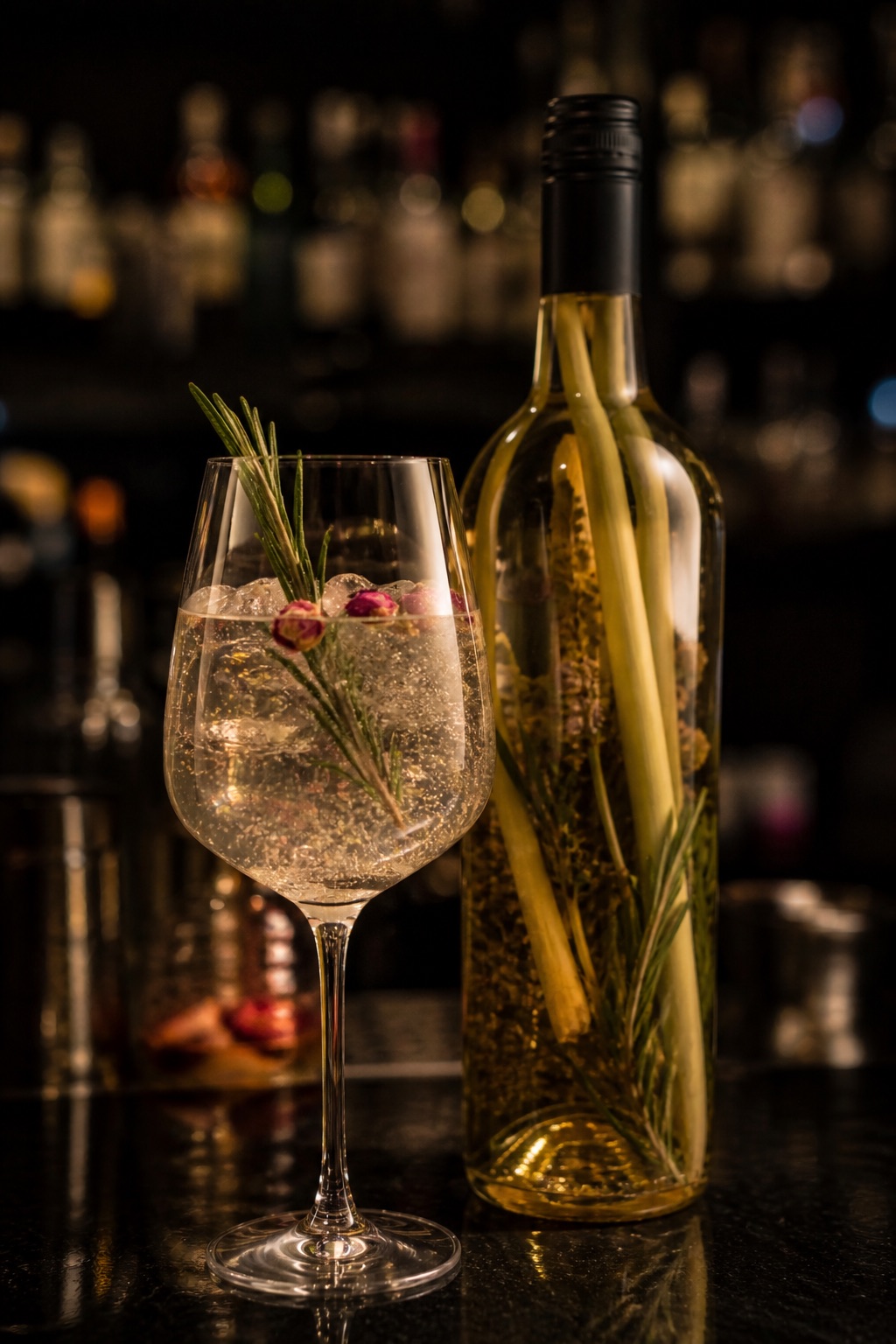 Cult of Aphrodite sparkling white wine infusion with herbs