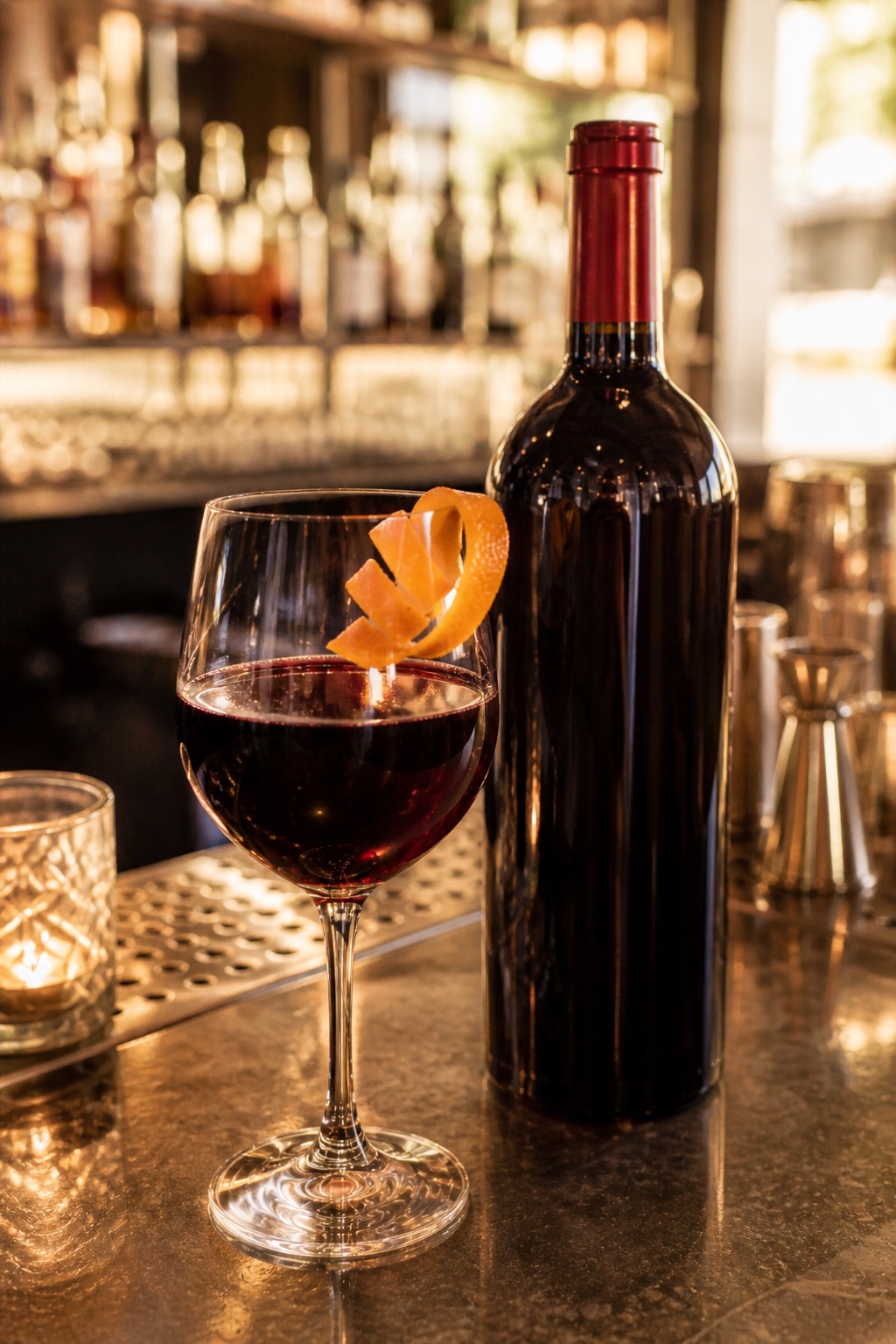 Everything But Jazz non-alcoholic red wine style serve